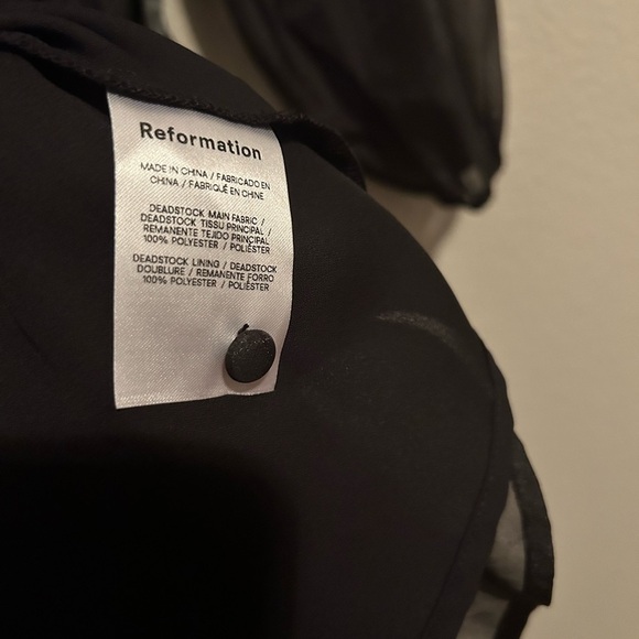 NWT Reformation Meesha Dress in Black - Picture 7 of 8